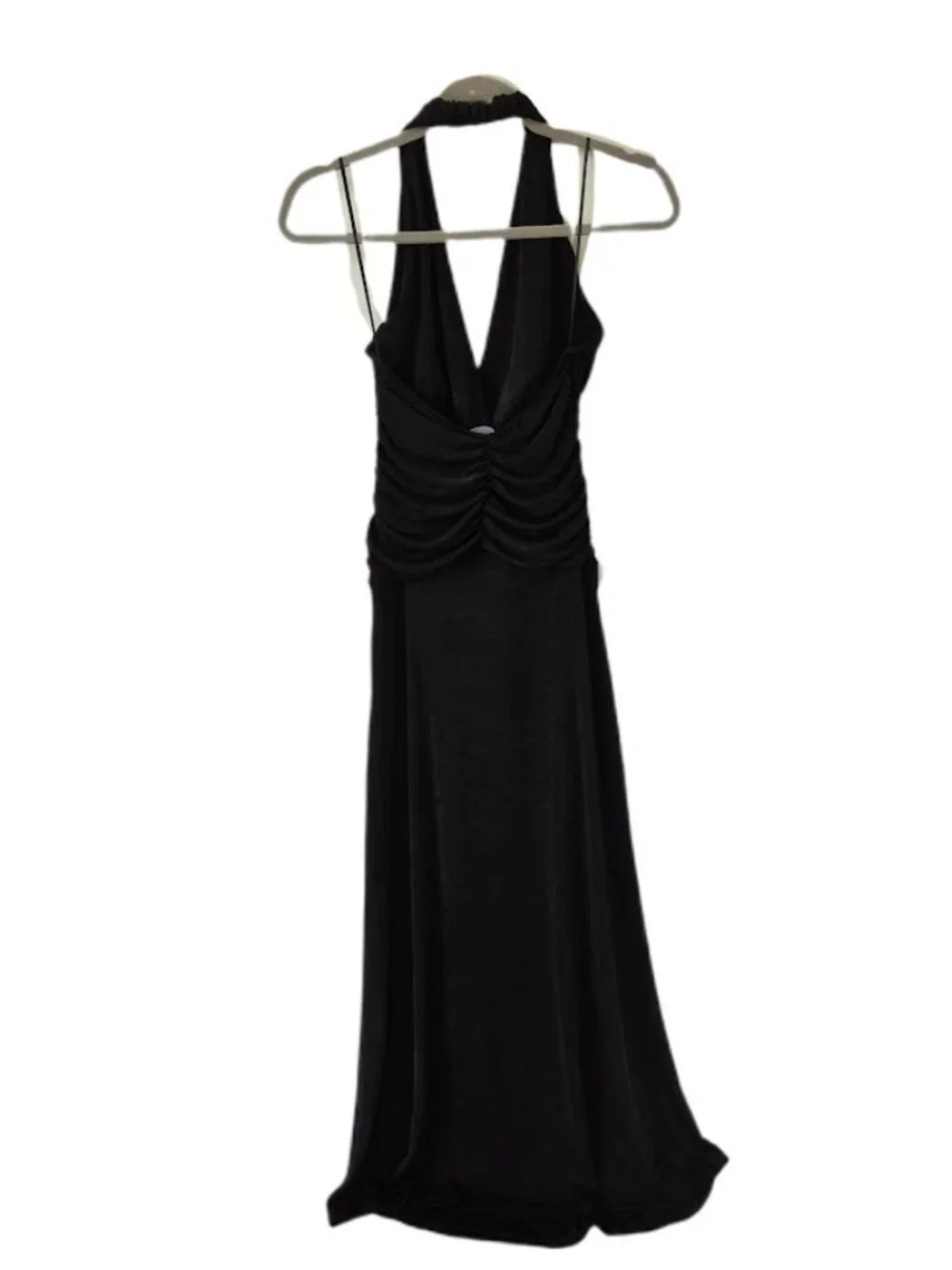 NWT Reformation Everlynn Knit Maxi Dress Halter Black Small - Picture 7 of 11